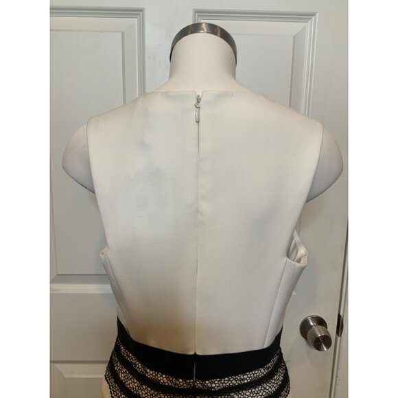 BCBG Max Azria Adelyn White Pleated Skirt High-Low Dress NWT $368 Size 8 - Picture 6 of 8